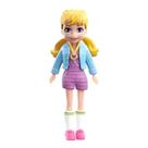 Boneca Polly Pocket Básica Casaco Azul HKV76 - Mattel (41194)