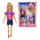 Boneca Pretty com Skate e Acessórios PI4498 Mod1 - Pica Pau