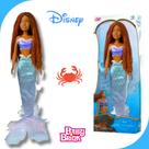 Boneca Princesa Ariel Pequena Sereia Filme 65Cm Baby Brink