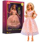 Boneca Princesa Fashion Vestido Brilhante Style Acessórios Castela