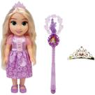 Boneca Princesas Disney Rapunzel com Varinha Tiara Multikids