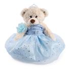 Boneca Quinceanera Cisina Quince Teddy Bear com vestido 45 cm azul