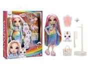 Boneca Rainbow High Amaya - 28cm - com Kit de Lodo e Mascote