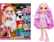 Boneca Rainbow High Criar Aquarela Olhos Roxos - MGA