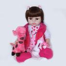 Boneca Realista com Pelúcia e Acessórios Baby Star - Bbr - BBR Toys