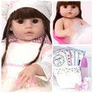 Boneca Reborn Abigail Toda de Silicone Pode Banho + Enxoval