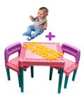 Boneca Reborn Alive + Mesa Didática Meninos 3 4 5 Anos