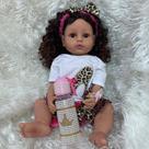 Boneca Reborn Angelbaby Afro-American Black Girl 55cm Boneca Reborn Angelbaby Afro-American Black Girl 55cm