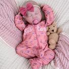 Boneca Reborn Aori Lifelike Sleeping Girl 50 cm com acesso.