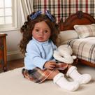 Boneca Reborn BABESIDE Black Daisy 50 cm com roupas e brinquedos