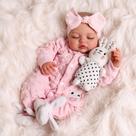 Boneca Reborn BABESIDE Lifelike 43 cm para dormir com caixa de presente