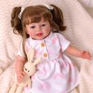 Boneca Reborn BABESIDE Lifelike 50 cm com sardas para crianças a partir de 3 anos