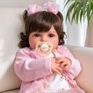 Boneca Reborn BABESIDE - Menina Realista 50cm com Kit de Alimentação
