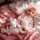 Boneca Reborn BABESIDE Sunny 43 cm com acessórios completos