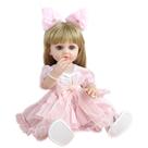 Boneca Reborn Baby Doll afro-americana de 50 cm com roupas para crianças Boneca Reborn Baby Doll afro-americana de 50 cm com roupas para crianças