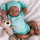 Boneca Reborn Baby Doll Aori Black de 18 polegadas com kit de alimentação para crianças a partir de 3 anos Boneca Reborn Baby Doll Aori Black de 18 polegadas com kit de alimentação para crianças a partir de 3 anos