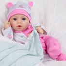 Boneca Reborn Baby Doll Aori Girl 45 cm, realista para colecionadores