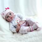 Boneca Reborn Baby Doll Kdudgso Realistic 55 cm com roupas e acessórios