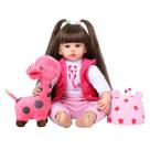 Boneca Reborn Baby Doll Kdudgso Realistic Toddler Girl 60 cm com Acc Boneca Reborn Baby Doll Kdudgso Realistic Toddler Girl 60 cm com Acc