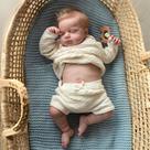 Boneca Reborn Baby Doll OYESY 50 cm feita à mão em vinil macio lavável