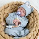 Boneca Reborn Baby Doll Realistic Newborn Boy 45 cm com Acc