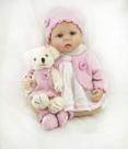 Boneca Reborn Baby Doll TERABITHIA 55 cm de vinil de silicone com roupas