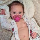 Boneca Reborn Baby Doll Zero Pam, silicone de corpo inteiro, 45 cm, impermeável