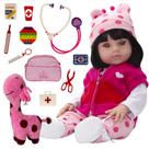 Boneca Reborn Baby Girafinha Com Enxoval Completo