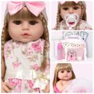 Boneca Reborn Barata Corpo 100% Vinil Loira Enxoval Completo Boneca Reborn Barata Corpo 100% Vinil Loira Enxoval Completo