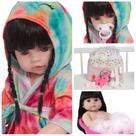 Boneca Reborn Bebe De Silicone Saída de Banho Unicórnio