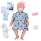 Boneca Reborn Bebe Menina Lívia 100% Silicone Banho Itens