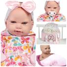 Boneca Reborn Bebê Menina Princesa 100% Silicone Pode Molhar