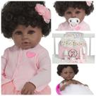 Boneca Reborn Bebê Negra Diva Corpo 100% Vinil Pode Banho Boneca Reborn Bebê Negra Diva Corpo 100% Vinil Pode Banho