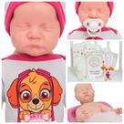 Boneca Reborn Bebê Princesa 100% Silicone Pode Dar Banho