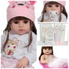 Boneca Reborn Bebê Princesa Recém Nascida Com Enxoval