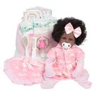 Boneca Reborn Bebê Realista Negra Corpo Silicone Bolsa