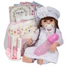 Boneca Reborn Bebê Recem Nascida Menina com Enxoval Completo