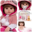 Boneca Reborn Coelhinha Linda Olhos Castanhos Pode Banho Boneca Reborn Coelhinha Linda Olhos Castanhos Pode Banho