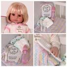 Boneca Reborn de Silicone Loira 8 Itens + Bolsa Maternidade