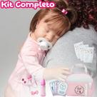 Boneca Reborn Dormindo Olhos Fechados Realista Fio a Fio