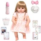 Boneca Reborn Gatinha Loira Adora Com Diversos Acessórios