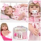 Boneca Reborn Grande Menina Loira Realista Kit Itens Barata