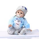 Boneca Reborn iCradle Lifelike 45 cm de silicone macio Boy 3+