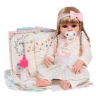Boneca Reborn Infantil Grande Adora Loira de Silicone Barata