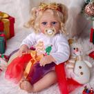 Boneca Reborn JIZHI Loira Realista de 45 cm