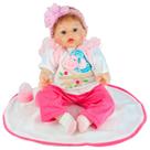 Boneca Reborn Kiki Com Chupeta Magnética Fralda E Mamadeira - Fenix Brinquedos