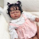 Boneca Reborn KOKOMANDY Lifelike Black Girl 60 cm com conjunto de presente