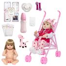 Boneca Reborn Laura Princesa Girafinha Linda + 16 Itens Boneca Reborn Laura Princesa Girafinha Linda + 16 Itens