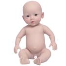 Boneca Reborn LCUPPON, corpo de silicone completo, 47 cm, bege