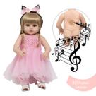 Boneca Reborn Loira Coelhinha 46cm Fala 30 Frases Com Itens